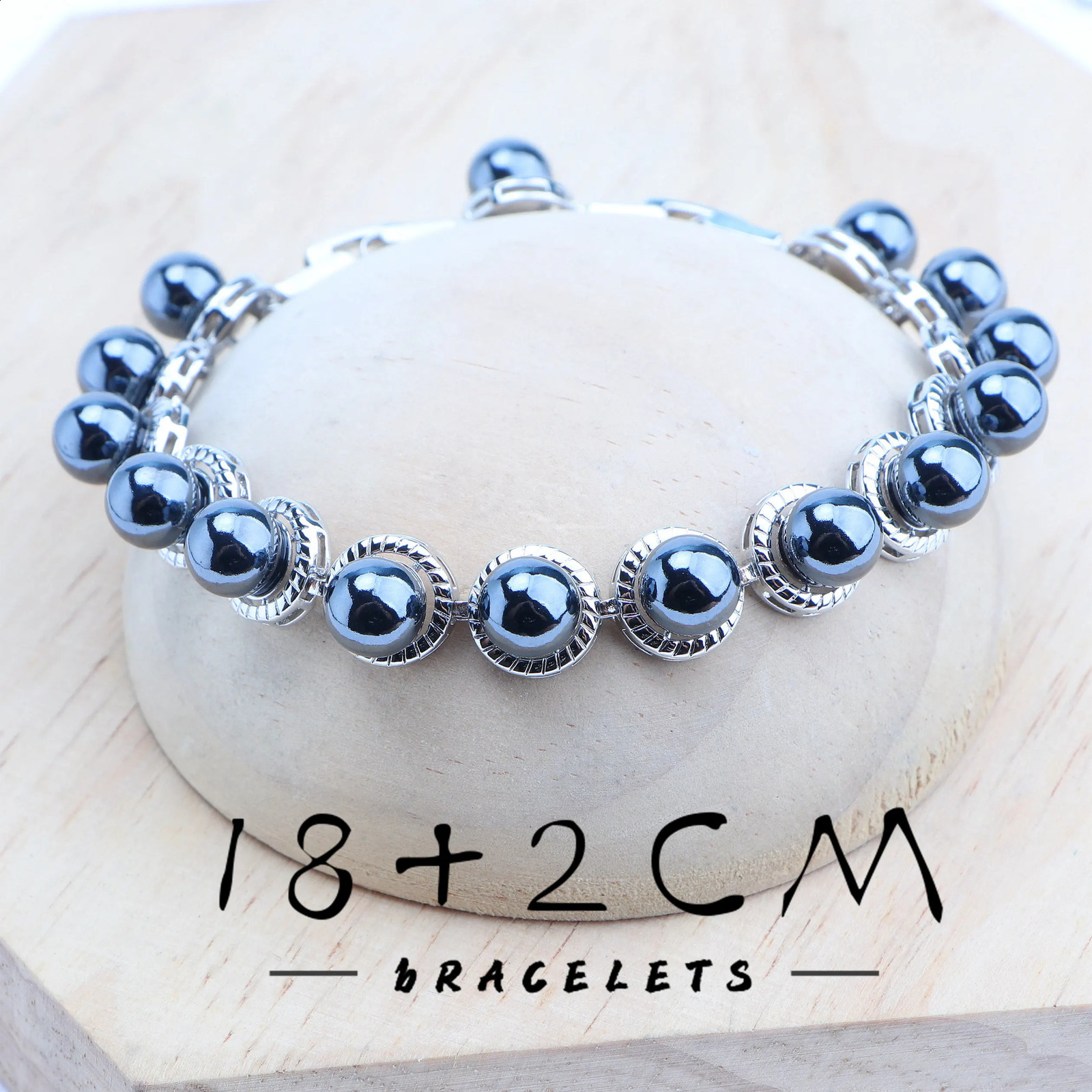 925 Silver Jewelry Set for Bridal Black Pearl Natural White CZ Ring Bracelet Earrings Pendant Necklace Set for Womens Wedding Jewelry 240906