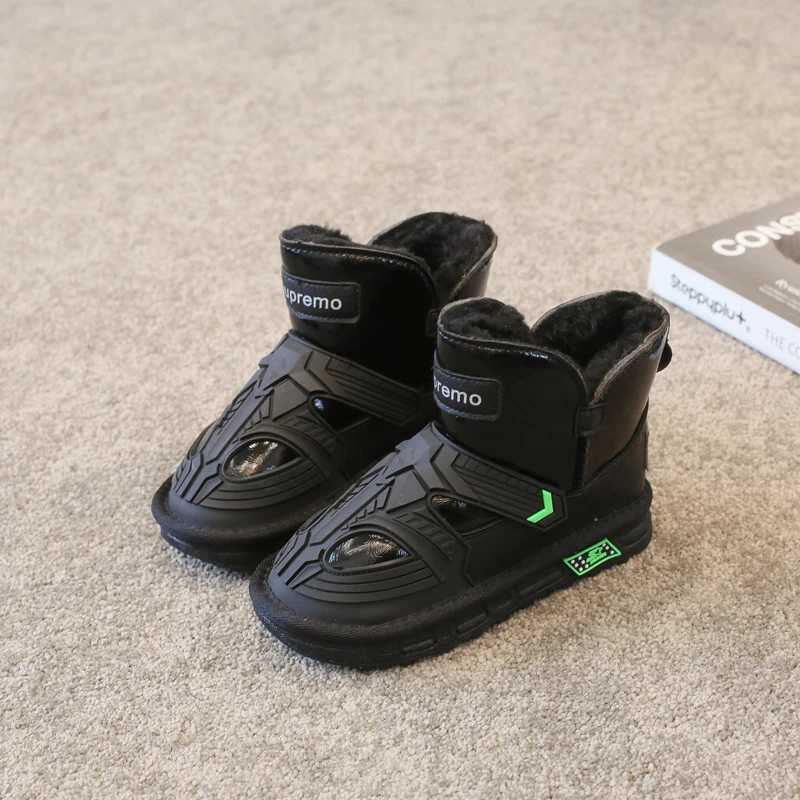 Fashion Children Snow Boots Water Proof Warm Casual Shoes Girls Boys Kids Boots Boy Winter Wear-resistant Cotton Shoes Sneakers M240906
