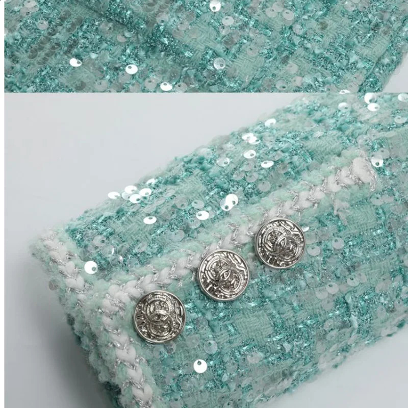 Fashionable highquality sequin short jacket elegant fashion womens 240902