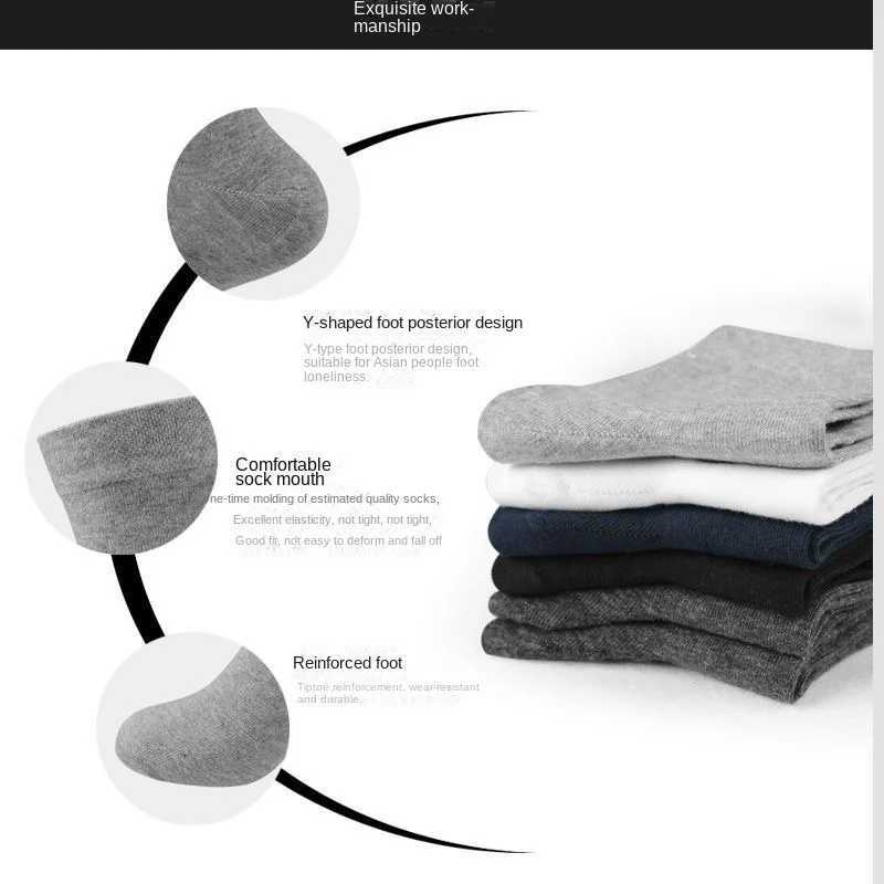 Mens Socks Spring Summer Thin Breathable Soft Polyester Cotton Socks Black Casual Business Ankle Boat Socks Size EU38-45 Y240906