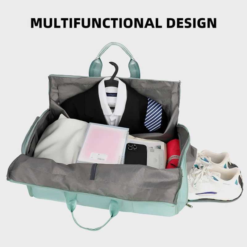 Foldable fitness shoulder bag set Western style clothing storage bag waterproof training yoga womens cross bag W240906