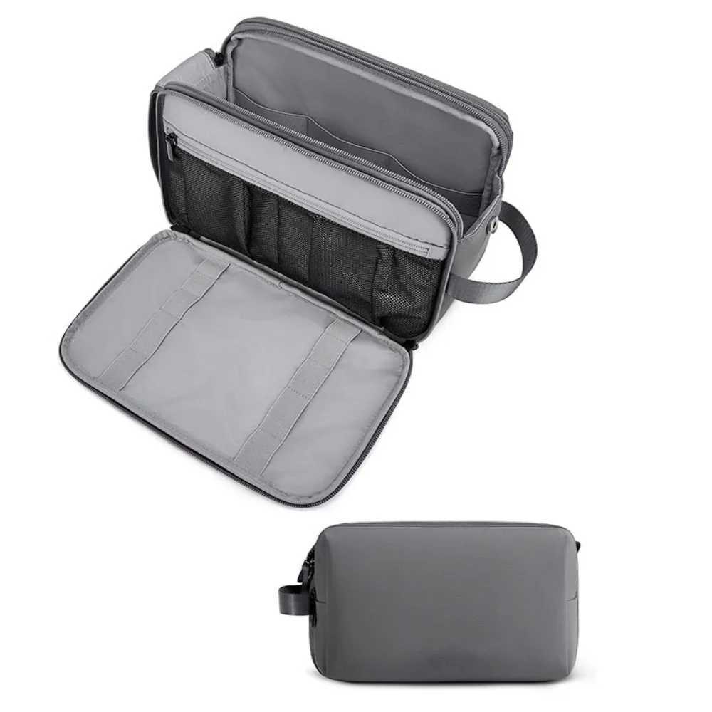 Fashionable waterproof travel toilet bag with dry wet separation large capacity lightweight womens cosmetics makeup bag handbag W250109