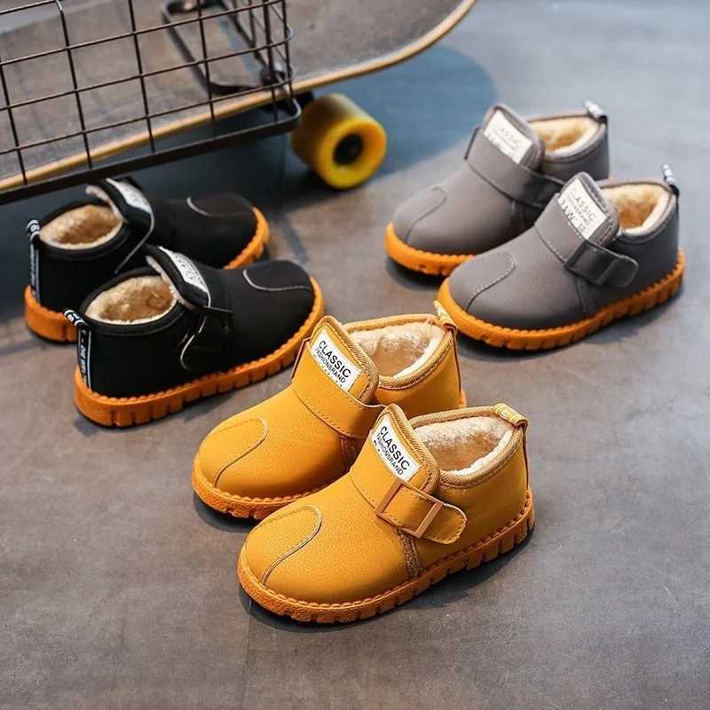 Winter Childrens Indoor Non-slip Home Cartoon Shoes Snow Boots Boy and Girls Warm Pack with Cotton Shoes Breathable Baby Boots M240906