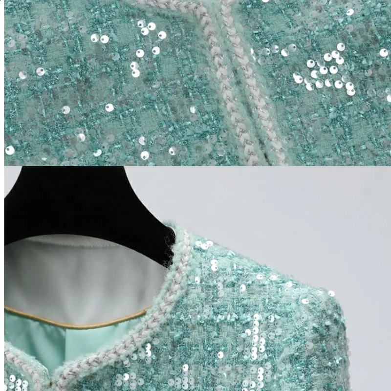 Fashionable highquality sequin short jacket elegant fashion womens 240902