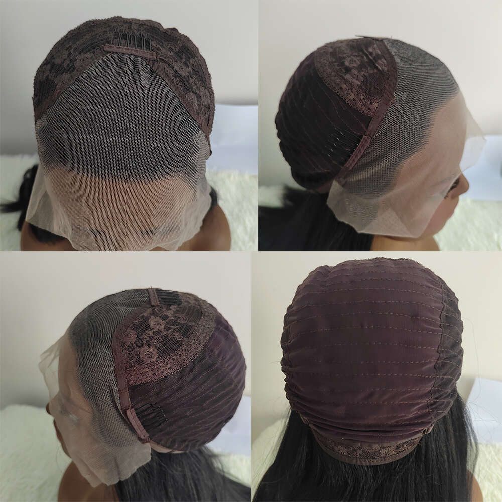 Ombre Dark Ash Blonde Frontal Highlights Transparen Synthetic Wigs Hair Lace Front Wig Slight Wavy