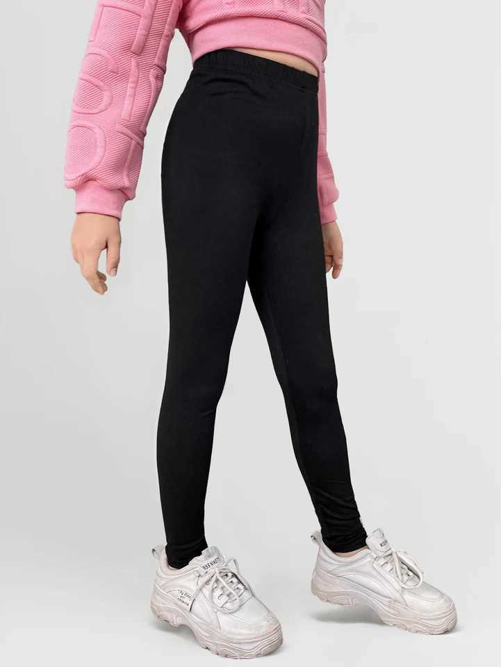 7-14Y Girls Trousers Leggings Cheap Sports Print Fashion Kids Clothes Y240906