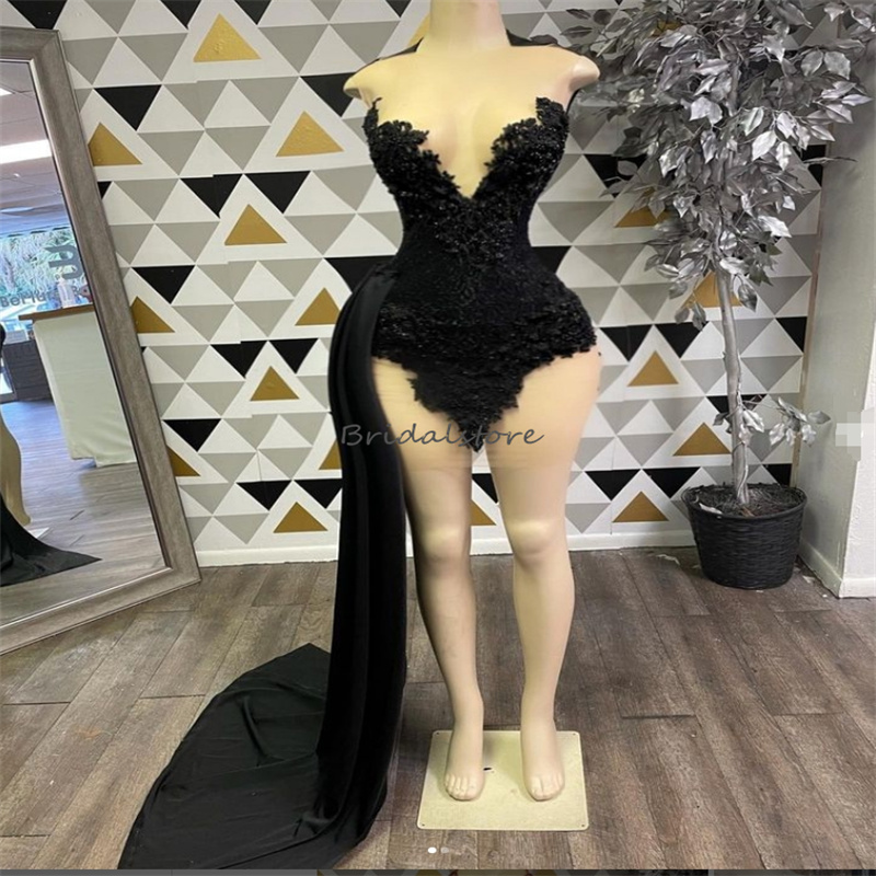 Amazing Orange Short Prom Dresses Sheer Neck Mini Short Homecoming Dress 2025 Black Girls Velvet Cocktail Formal Birthday Party Graduation Evening Dre