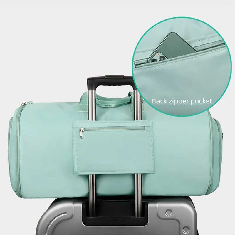 Foldable fitness shoulder bag set Western style clothing storage bag waterproof training yoga womens cross bag W240906