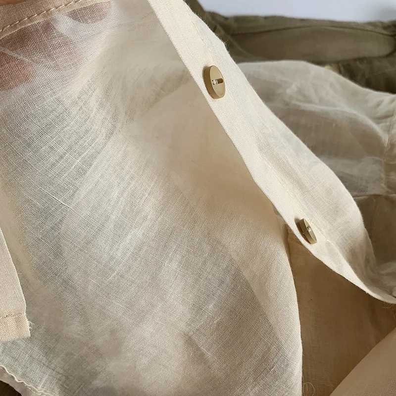 Summer Fashion Lightweight Plain Baby Tops Single-breasted Girls Long-Sleeved Linen Shirt Kids Sunscreen Clothing For 1-8 Years Y240906