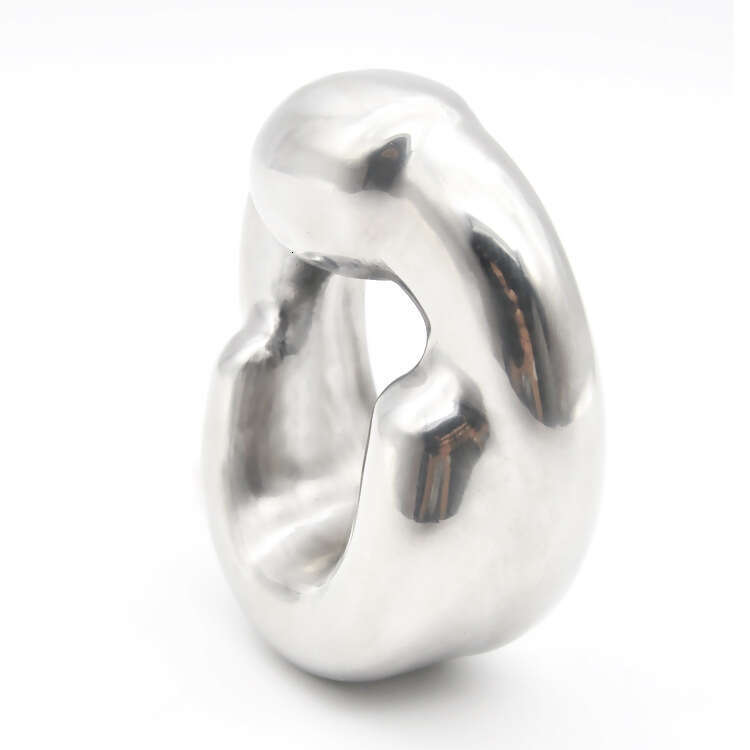 Metal stainless steel rooster ring heavy pendant ring chastity lock alternative gay adult product A334