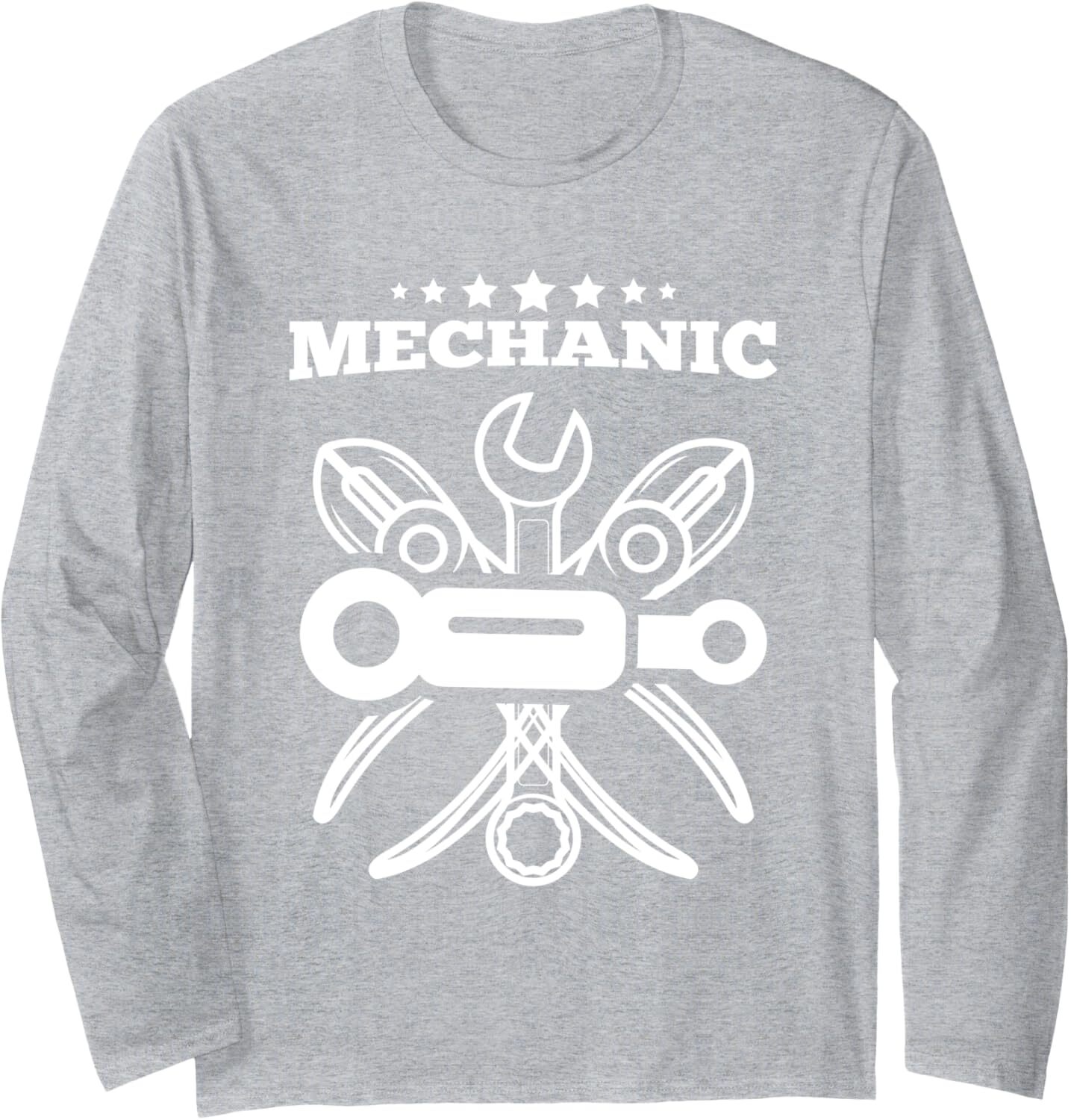 Long Sleeve Shirts For Men Sweatshirt Classic Mechanic Gift Auto Renew Technician Tee Streetwear Casual Tops Clothes Comfort Free shipping