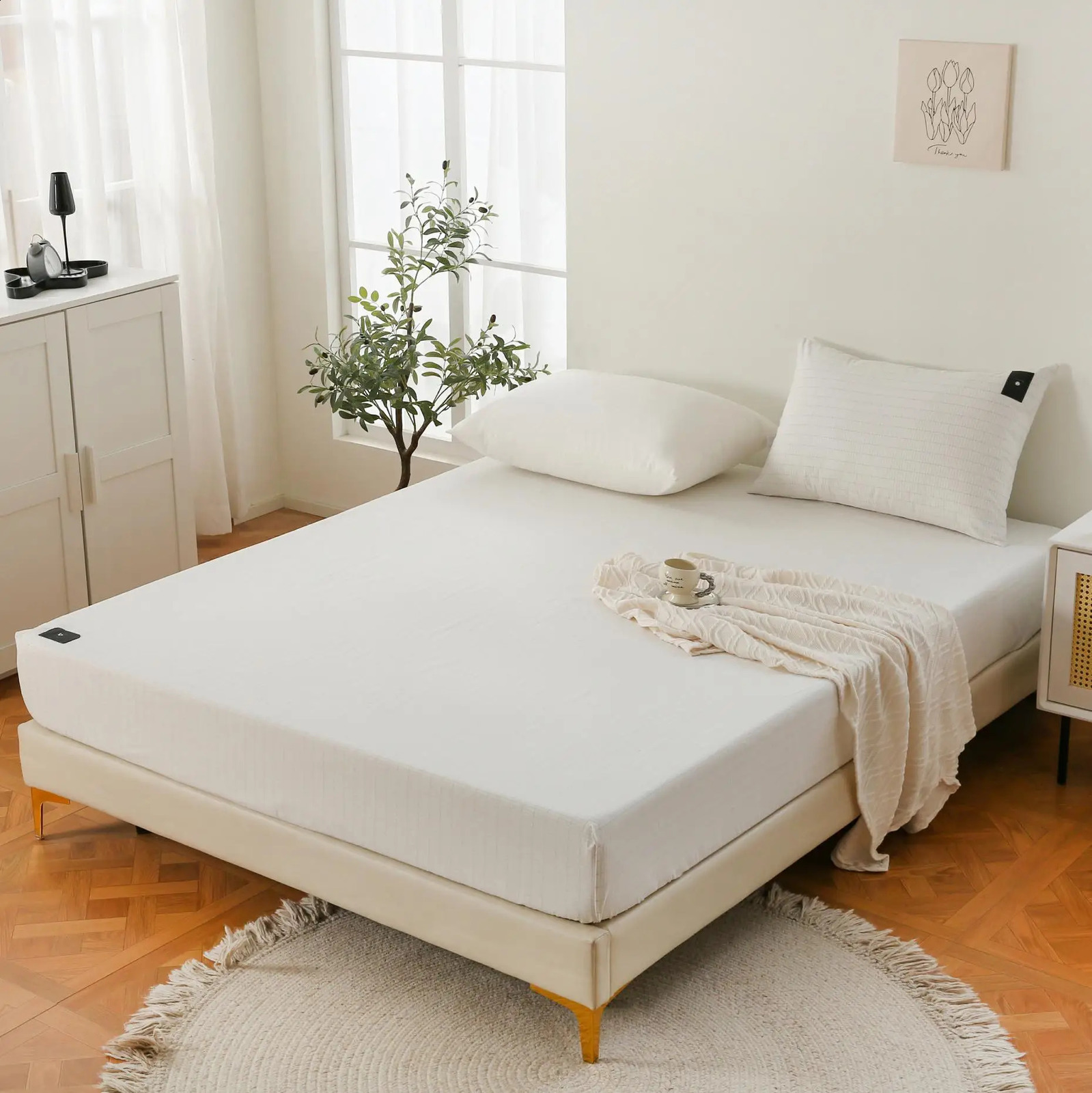 Sheet Sleep better organic cotton silver grounding extra large size suitable for bedding including local plug 240903