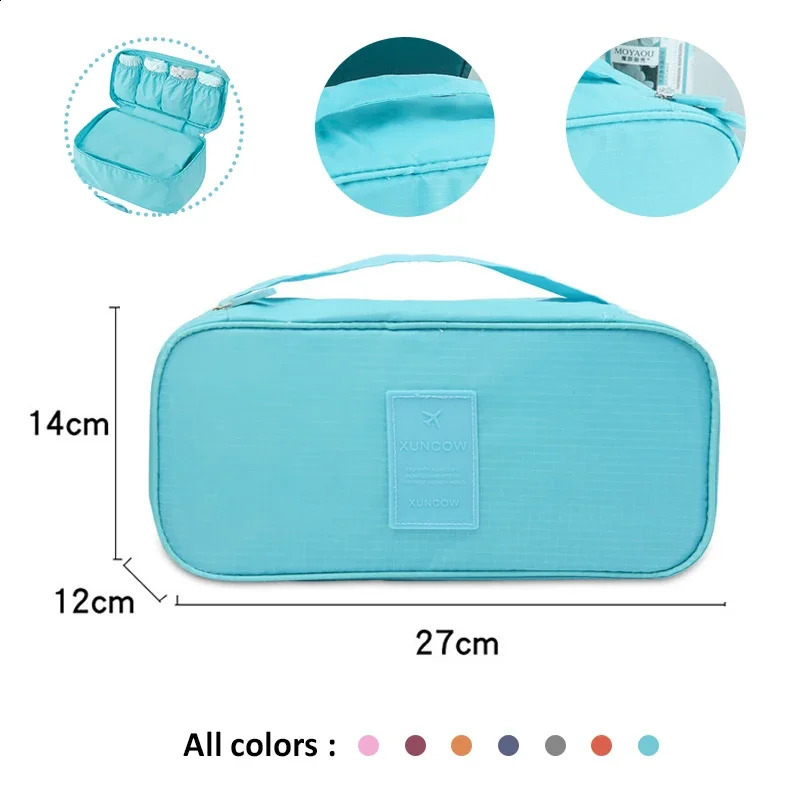 Portable underwear storage bag travel bra sorting clothing organizer 240906