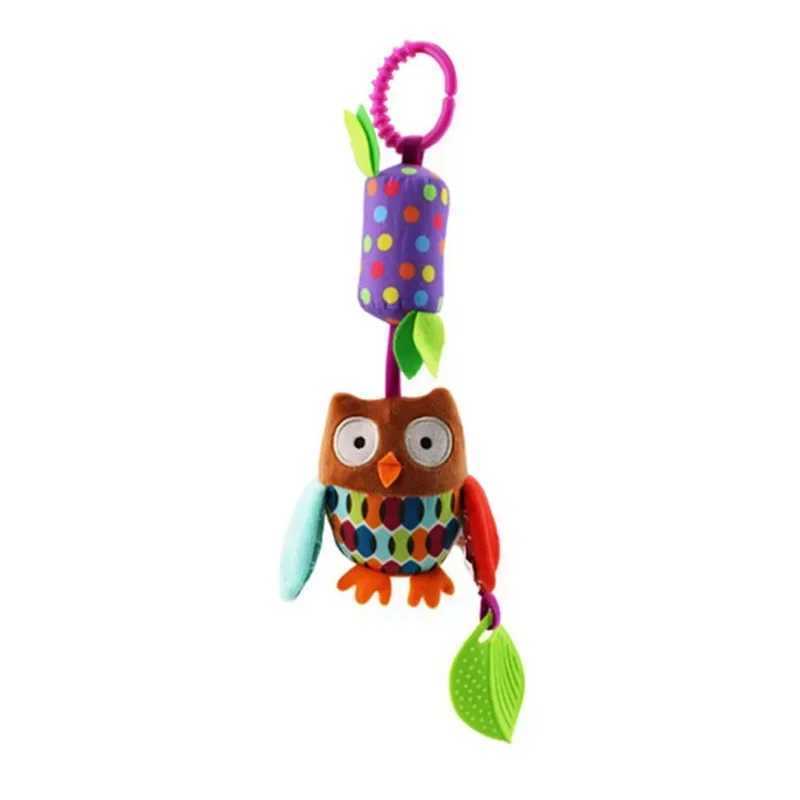 New Baby Rattlesnake Mobile Cartoon Animal Baby Toy Cart Bed Hanging Baby Bed Hanging Bell Toy 0-12 Months W240815