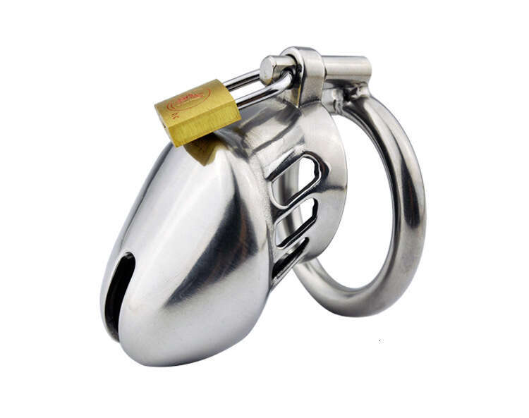 Prison bird genuine male chastity belt stainless steel metal chastity chicken cage adult product A077