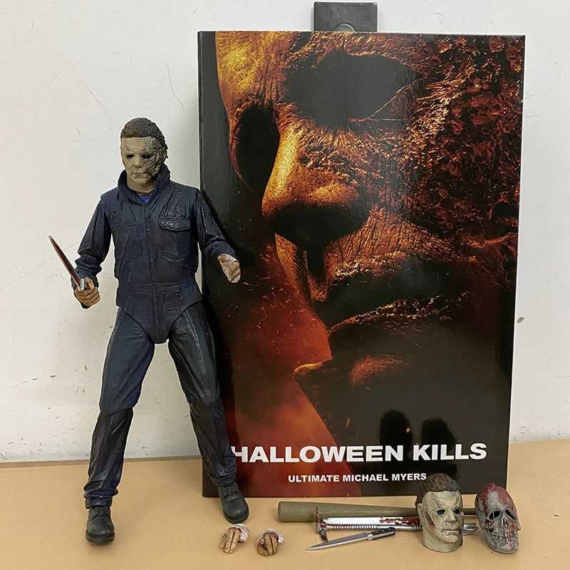 NECA character Michael Myers collaborates with LED Halloween ultimate action character model toy to create activity dolls and Christmas gifts W240905