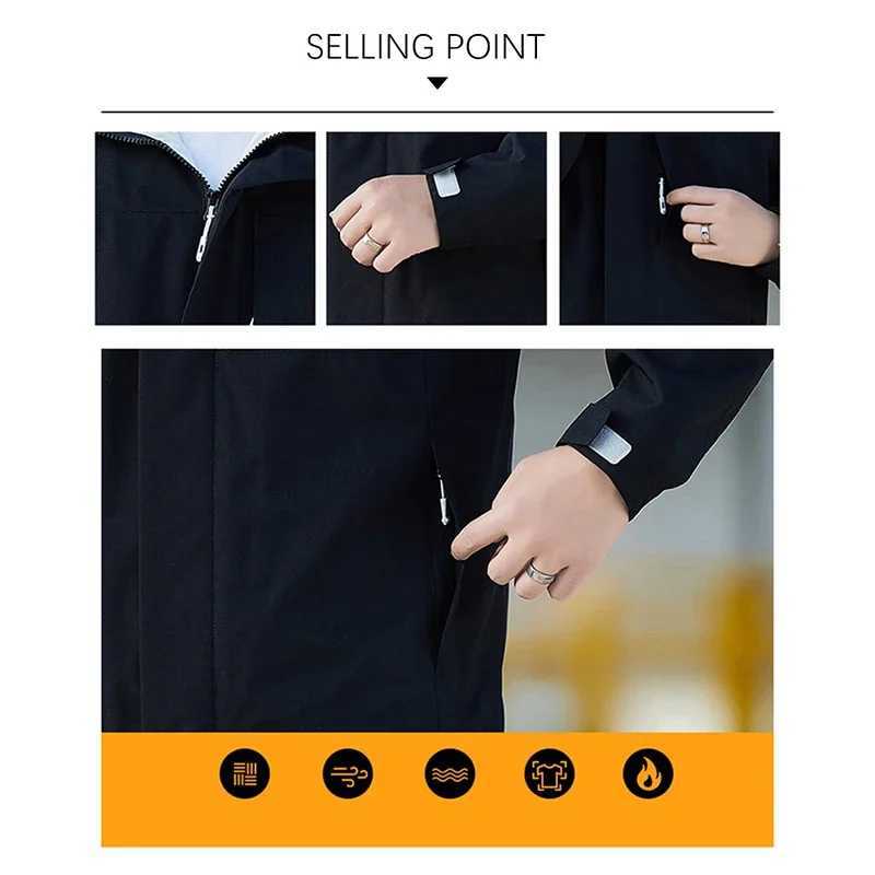BROWON Brand Spring and Autumn New Jacket Mens 2024 Solid Color Hoodie Coat Zipper Fly Outerwear Hiking Running Mans Jacket Y240906