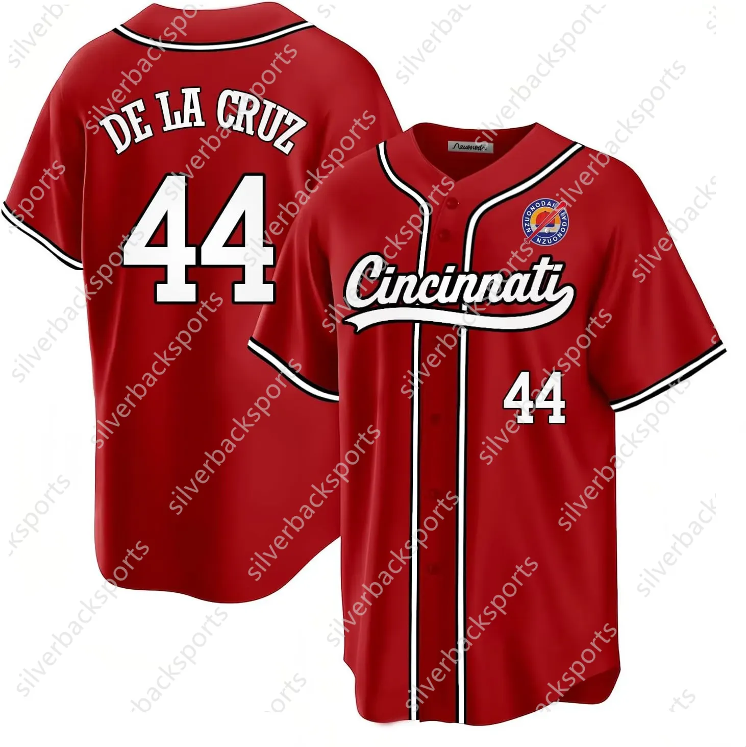 Baseball ed 33 Christian 3 Jeimer 23 Nick 41 Andrew 21 Hunter 47 Frankie 4 Santiago Stuart Custom Red White Mens/Youth Jerseys This baseball uniform i