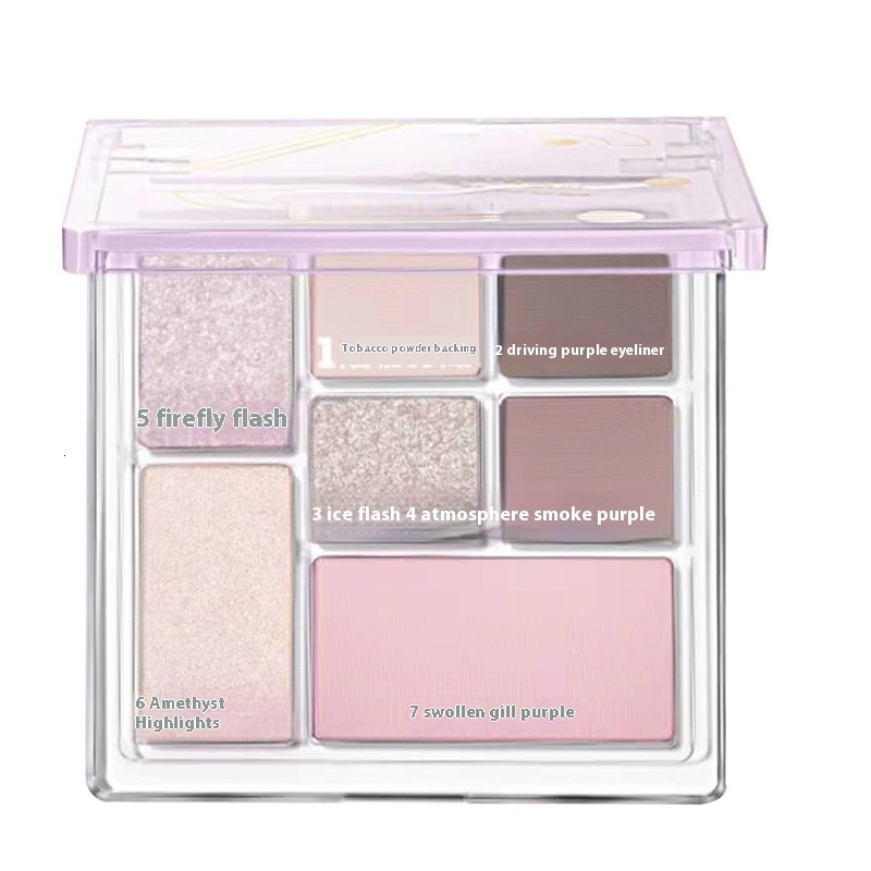 MEIBAOGE New Transparent Seven Plate Earth Pearlescent Matte Color Makeup Beginner Eye Shadow