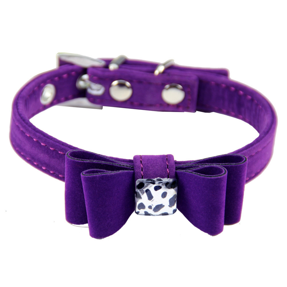 Pet collar personalized bow pet cat collar plush soft suitable for pets to wear is the perfect gift for pets