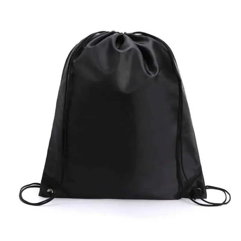 2024 Waterproof Sports Fitness Bag Drawstring Bag Sports Fitness Travel Outdoor Backpack Shopping Bag Swimming Basketball Yoga Bag W240906