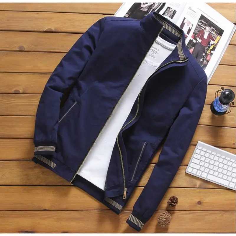 New pure cotton mens jacket for autumn and winter mens oversized jacket mens winter coat casual jacket Y240906