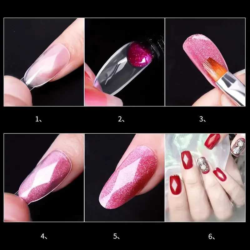 3D Diamond Fake Nail Tip with Unique Cutting Design 120/140 Full Cap Almond and Square Nail Tip Suitable for Home DIY or Salon Use W240905