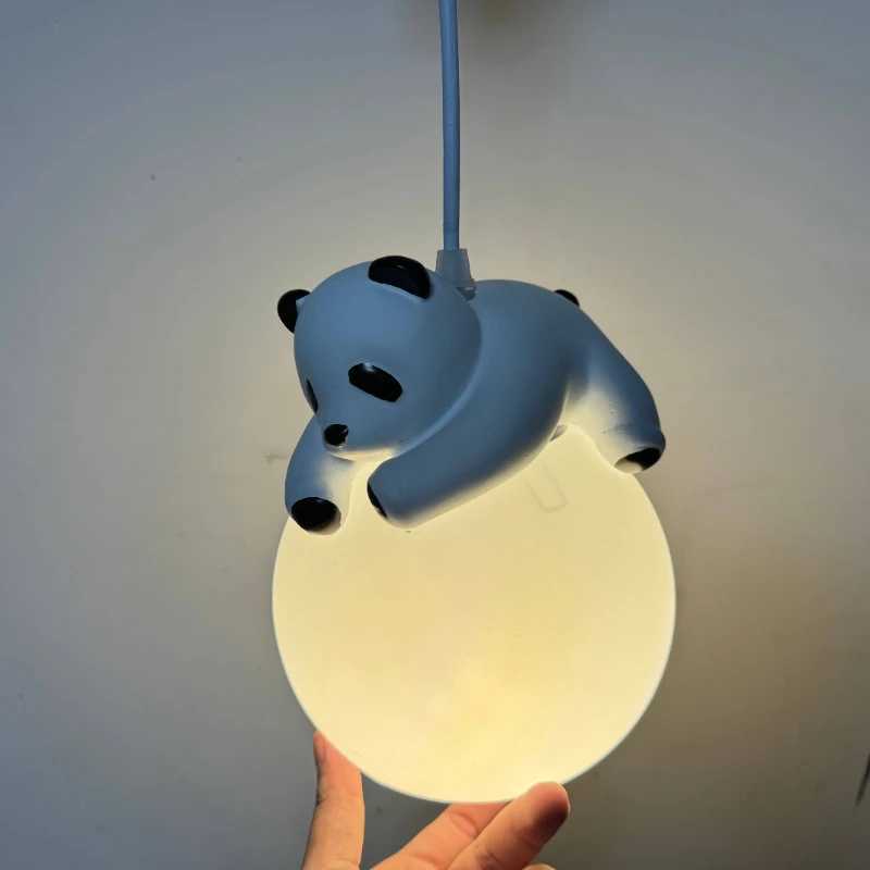 Creative childrens cartoon animal pendant light LED modern pendant light for baby rooms childrens bedrooms home decoration lighting W240816