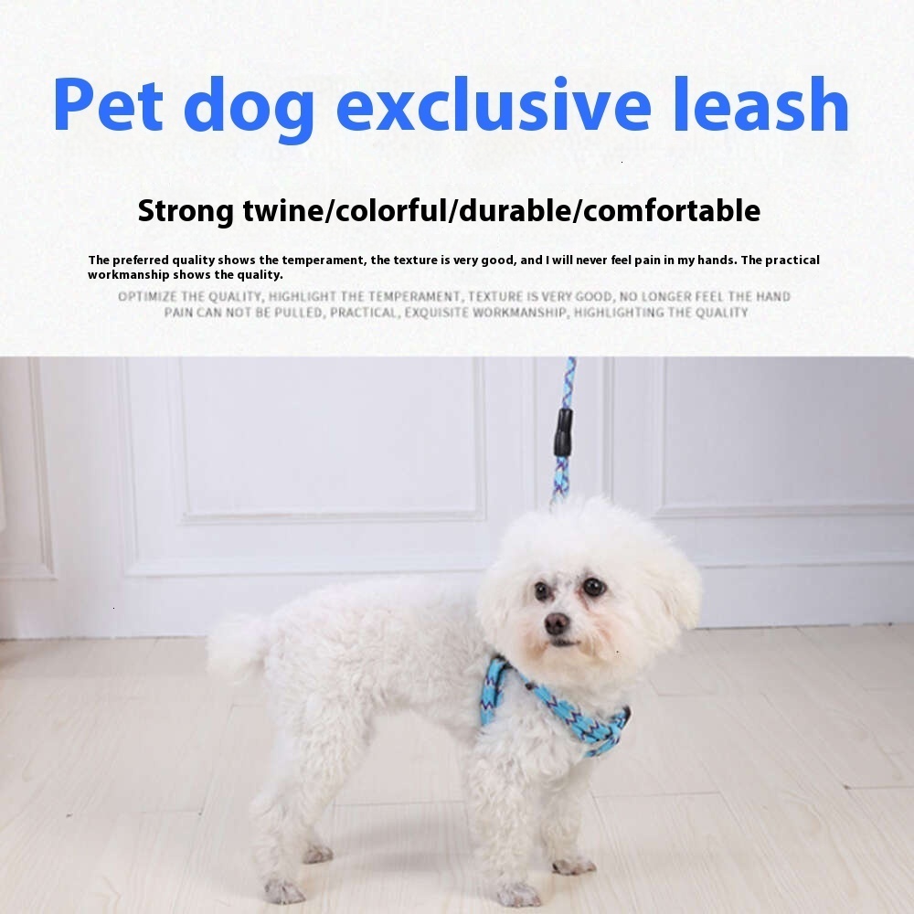 Mischievous Arrow Jacquard Traction Chain Walking Rope Collar Small Dog Medium Large Teddy