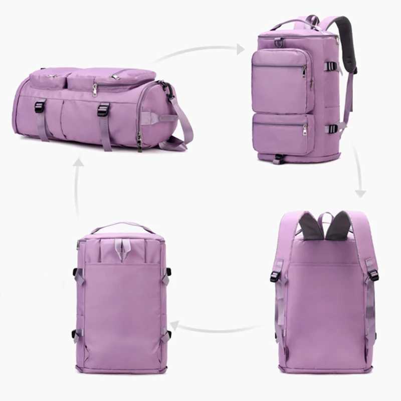 Large capacity mens travel bag leisure weekend travel backpack womens sports yoga bag multifunctional crossover body W240906