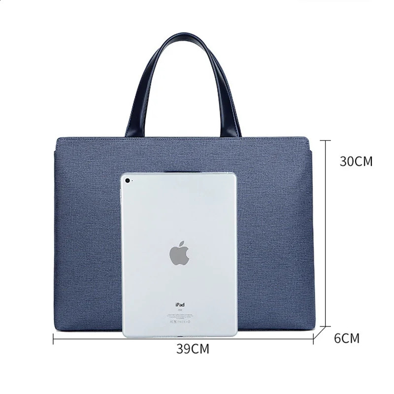 mens briefcase office handbag PVC business A4 book file employee meeting bag womens notebook 240906