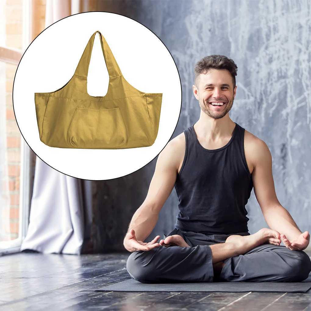 Canvas yoga mat storage bag sports handbag beach key shoe bag W240906