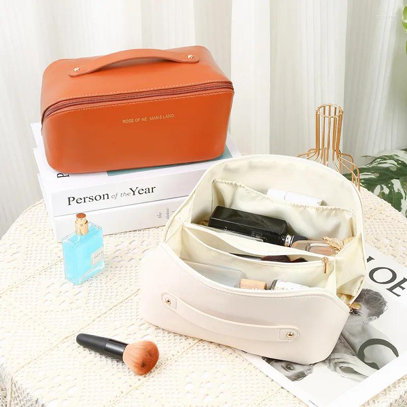 2025 NEW Cosmetic Bags Women PU Clear Makeup Bag Ladies Travel Transparent Toiletry Storage zhanyishengli