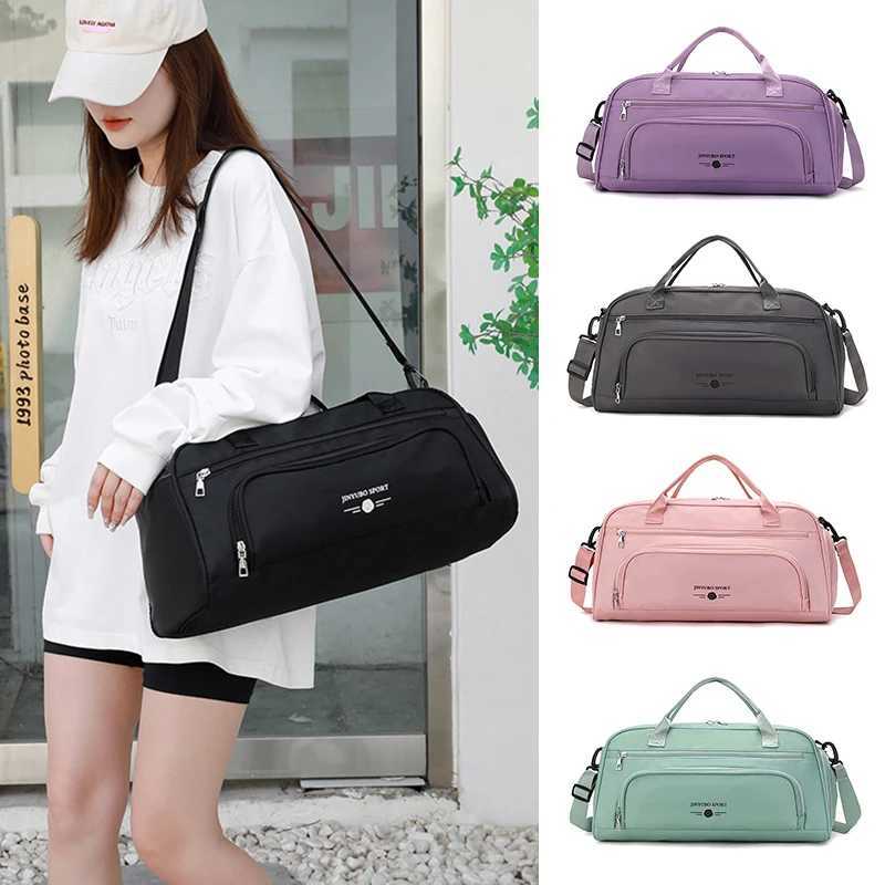 Womens gym fitness bag outdoor yoga handbag travel luggage handbag shoulder sports shoe pocket weekend side pocket W240906