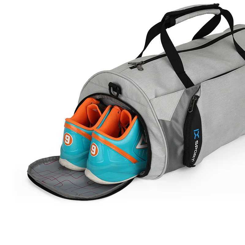 Gym bag mens training bag fitness travel bag outdoor sports swimming womens wet and dry fitness yoga shoes W240906