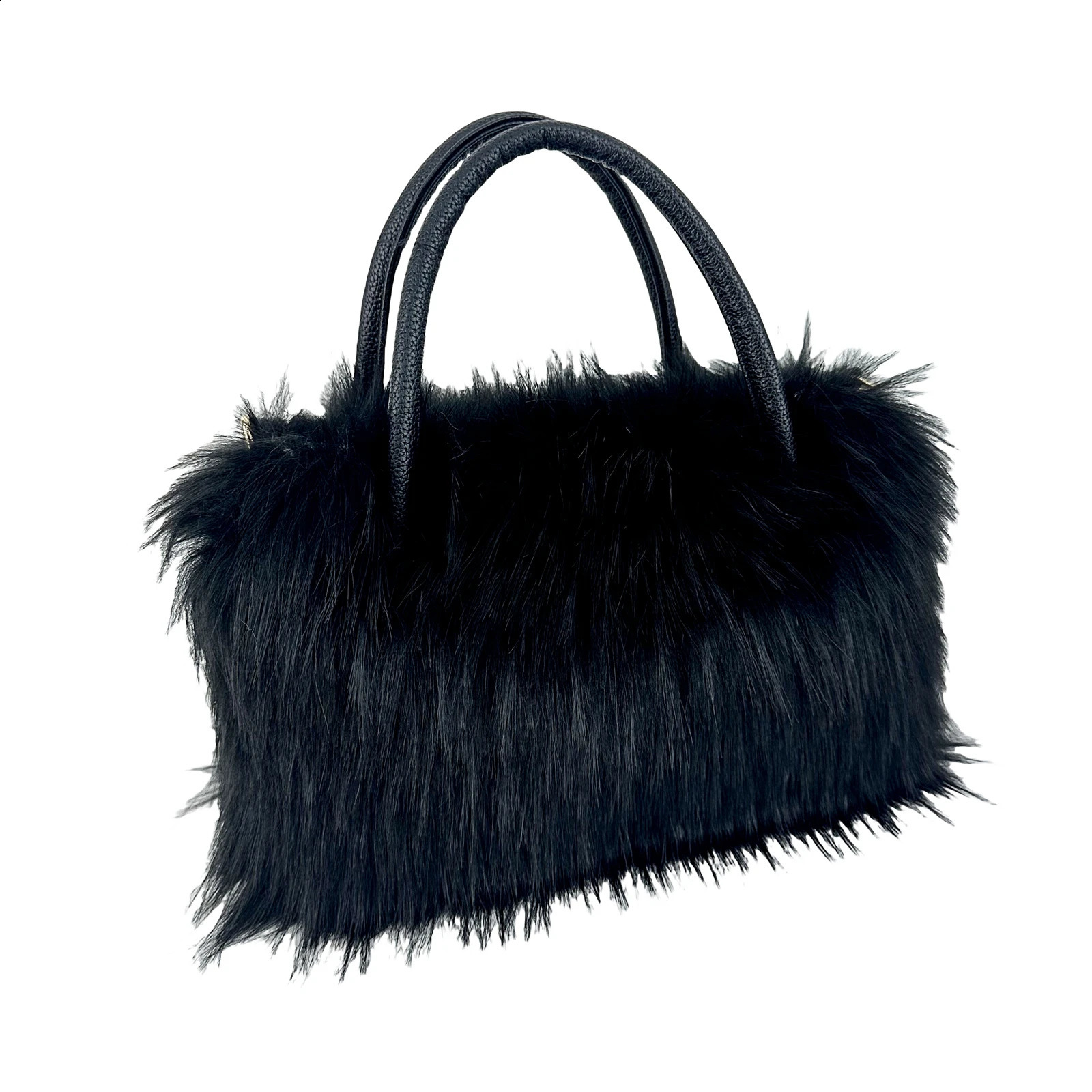 Womens fur large capacity commuting bag threedimensional fashionable cross body shoulder 240906