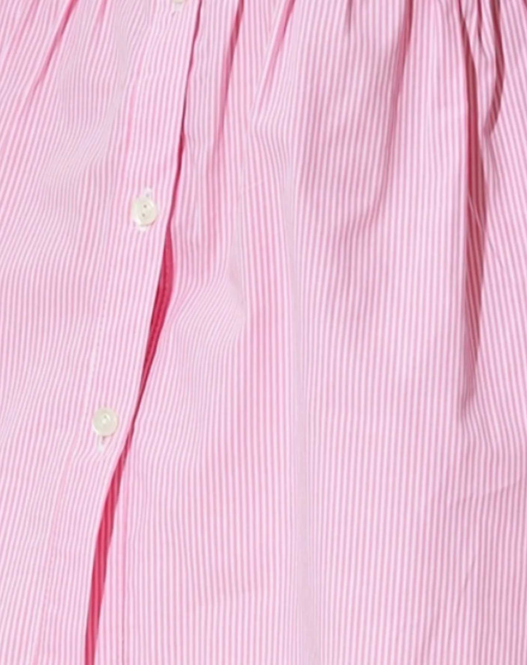 Spring and autumn sweet and lovely girl lace stand collar striped body flower shirt doll shirt long sleeve pink shirt novel top Y240906