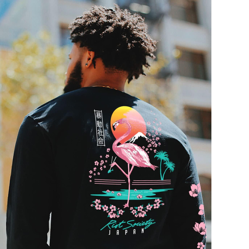 Long Sleeve Shirts for Men sweatshirt Long Sleeve Graphic and Embroidered Fashion Tee Streetwear Casual tops clothes