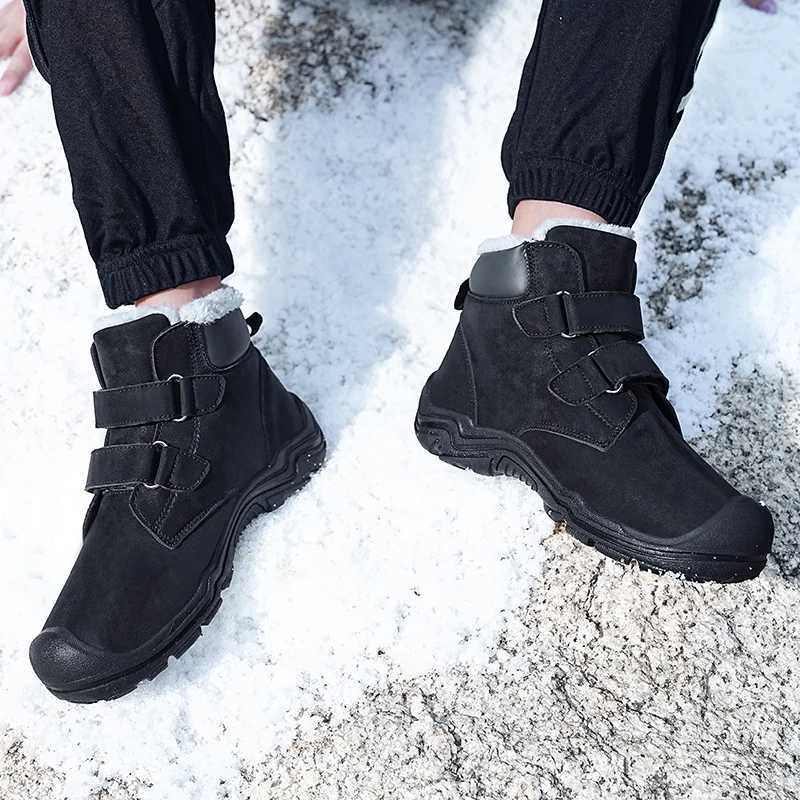 YISHEN Snow Boots Children Winter High-top Warm Plush Boots Kids Outdoor Suede Fashion Trend Girls Boys Shoes Bottes Enfants M240906