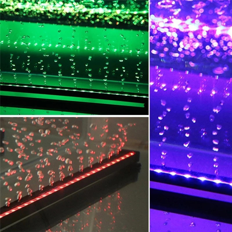 LED Bubble Light Aquarium Underwater Diving Fish Tank Color Change Oxygen Production 240906