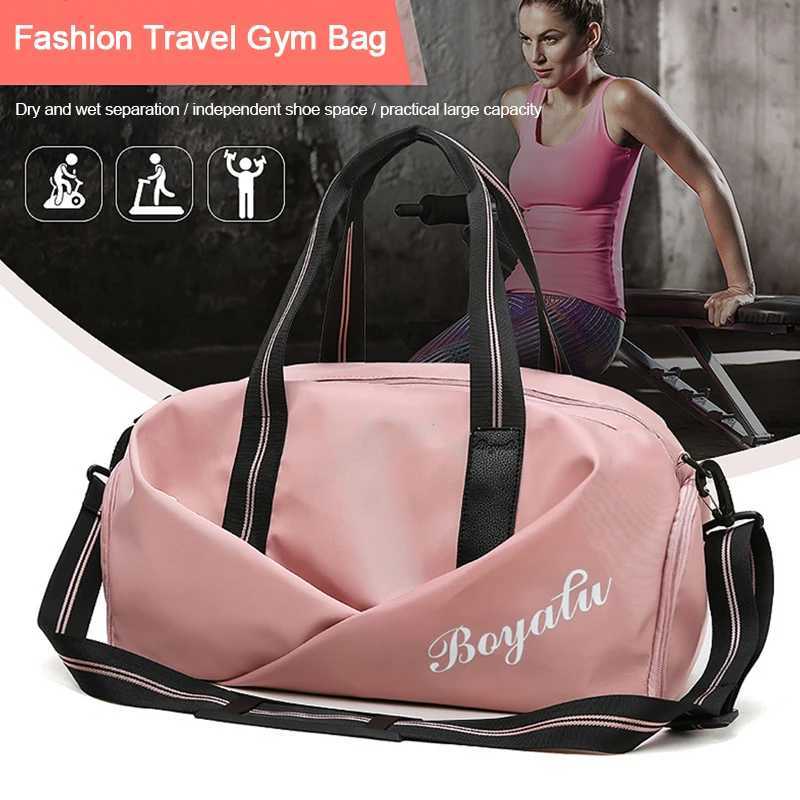 Sports and fitness bag dry wet separation yoga bag waterproof travel shoes handbag womens yoga training and fitness shoes W240906
