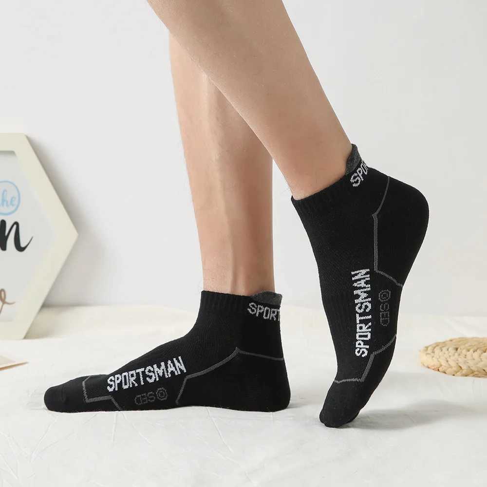10 pairs of high-quality mens ankle socks breathable cotton sports socks mesh running sports summer thin cut socks size 38-45 W240905