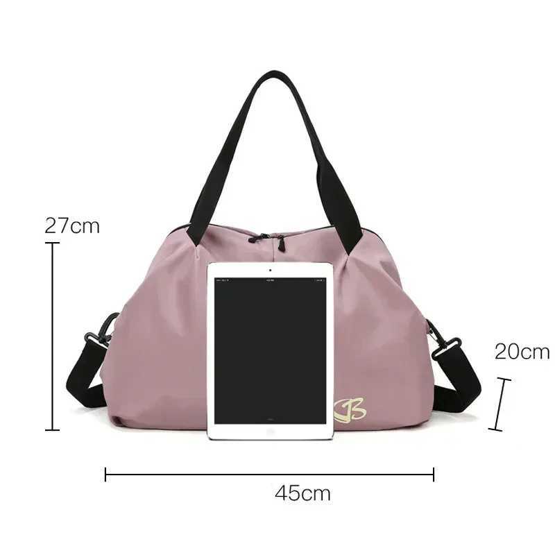 Large capacity yoga bag womens waterproof swimming sports bag gym bag multifunctional hand travel luggage weekend bag W240906
