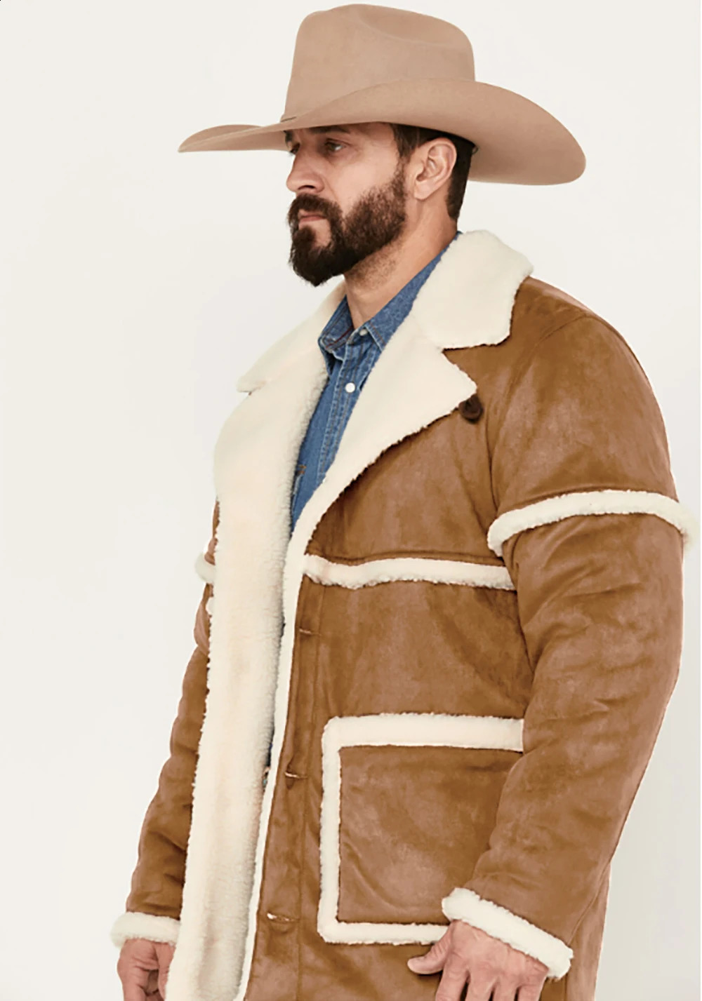 2024 autumn and winter mens velvet jacket thickened color matching British style warm clothing 240906