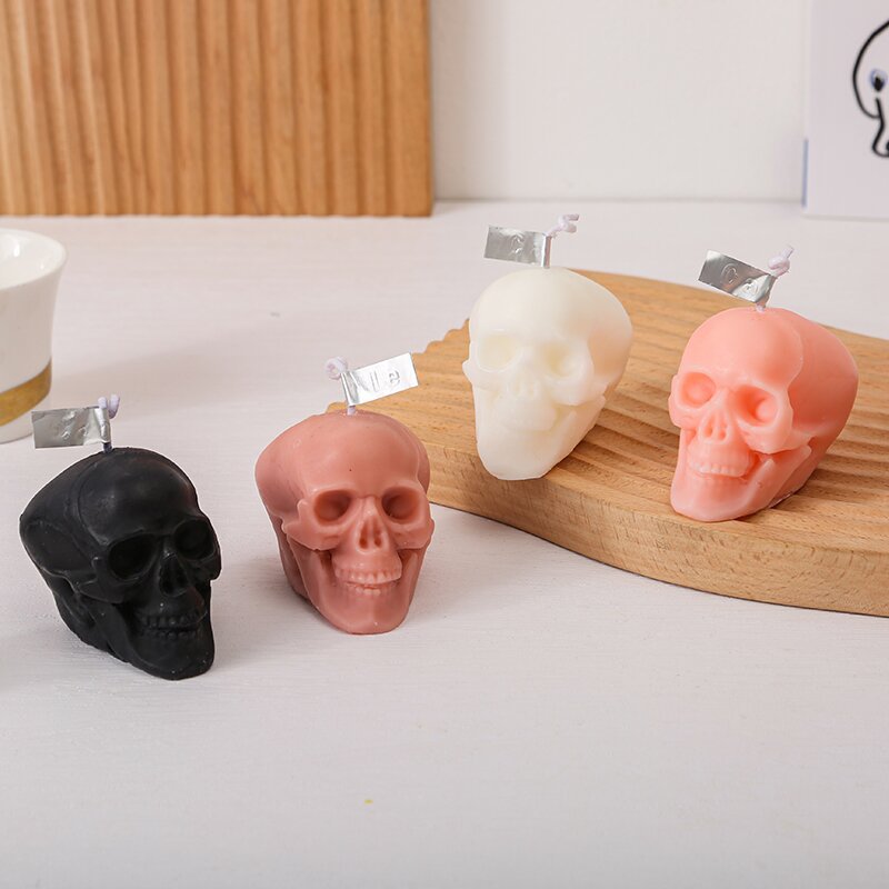 Scented Candle Skeleton Halloween Soy Wax Aroma Candle Home Decorations Small Ornaments Aromatherapy