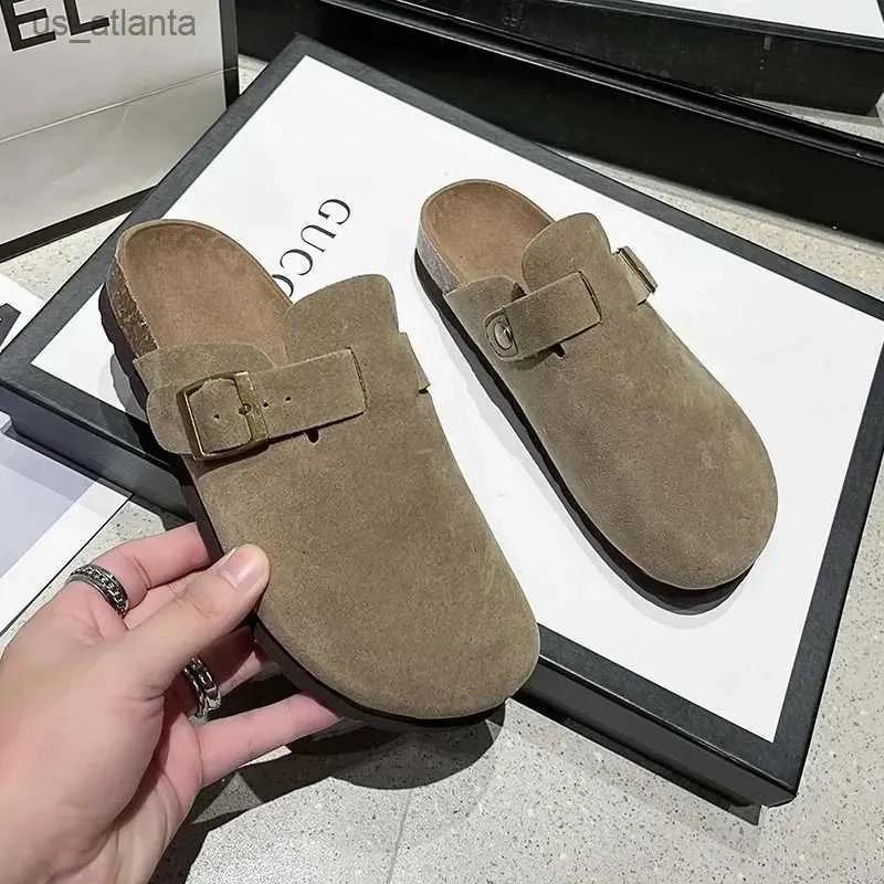 Slippers Autumn Womens Clogs Shoes Fashion Closed Platform for Women Outdoor Casual Slides atos H240416 693