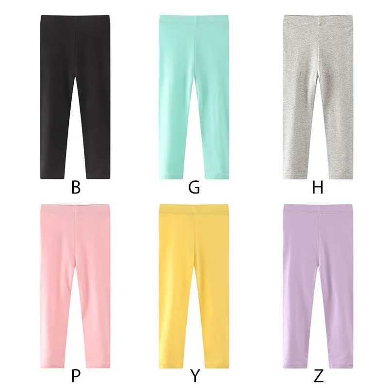 Kids Pants For Girls Solid Color Stretch Skinny Leggings Spring Summer Soft Slim Trousers Children Girl Pant Y240906