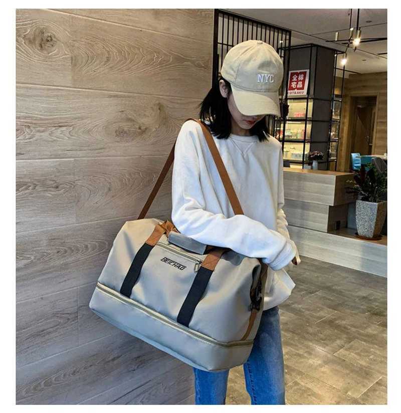 Sports bag fitness bag womens training yoga fitness handbag durable waterproof handbag outdoor travel sports shoulder bag Sac De W240906
