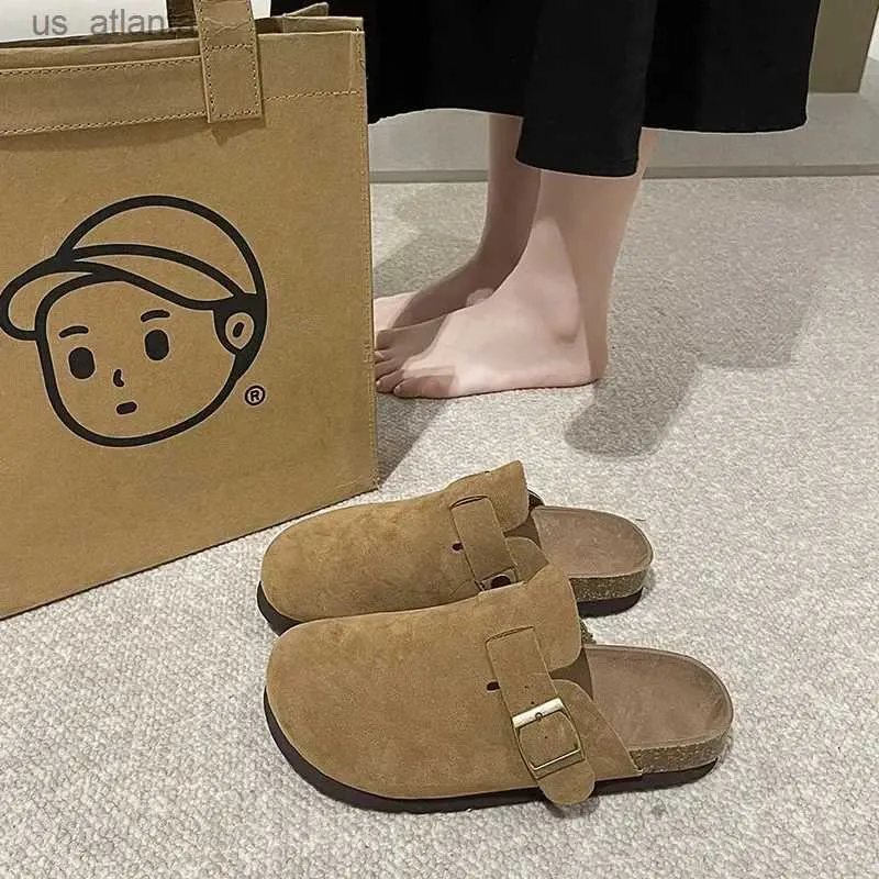 Slippers Autumn Womens Clogs Shoes Fashion Closed Platform for Women Outdoor Casual Slides atos H240416 693