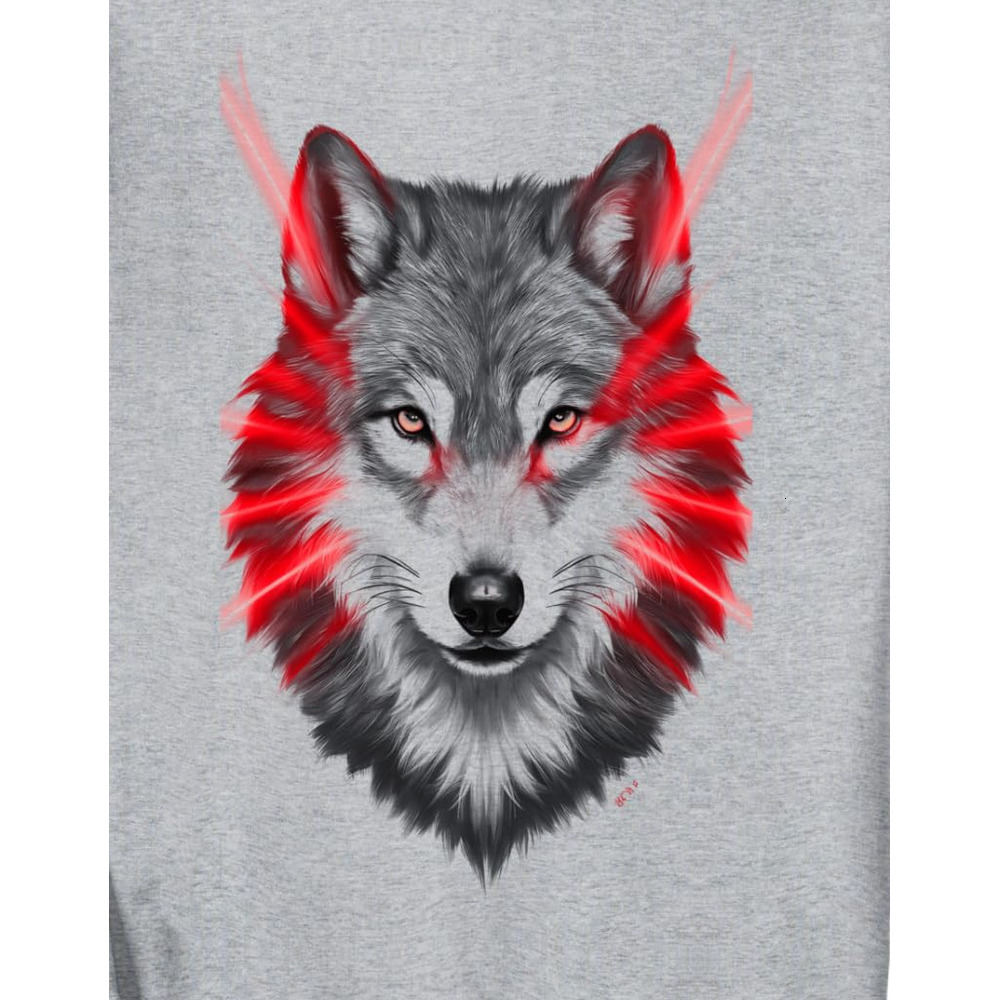 Long Sleeve Shirts for Men sweatshirt Wolf Wildlife Howling Gray Timber Wolves Design Sweatshirt T shirt Tee Streetwear Casual tops clothes
